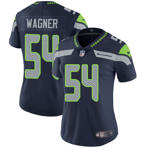 2019 Women Seattle Seahawks #54 Wagner blue Nike Vapor Untouchable Limited NFL Jersey